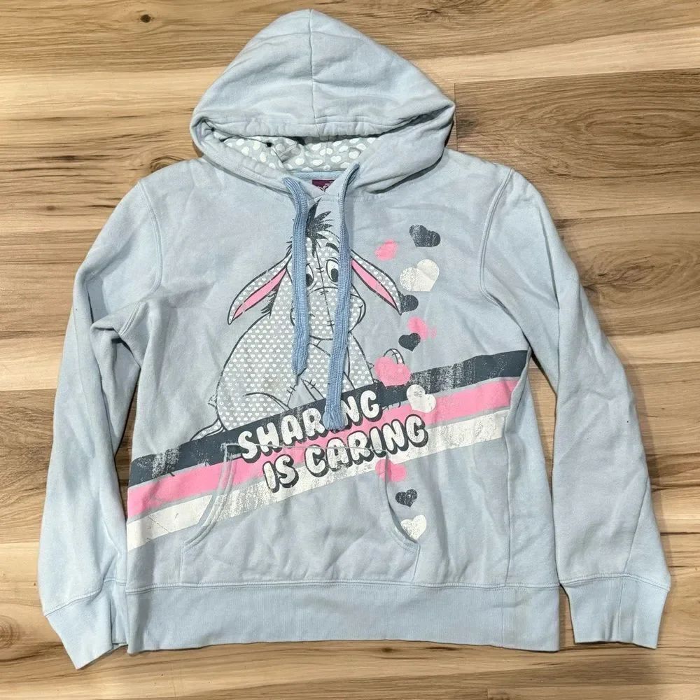 Vintage 90’s Disney Eeyore Blue Pullover Hoodie Women’s XL